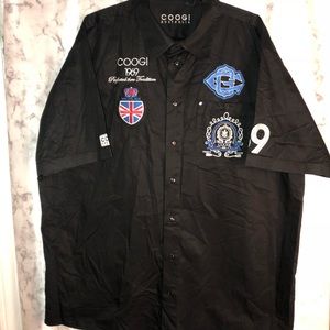 Coogi  Patches Button up